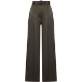 PANTALONI A GAMBA AMPIA CON CINTURA in verde oliva Zimmermann - donna 