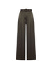 WIDE-LEG PANTS WITH BELT in olive green Zimmermann - women