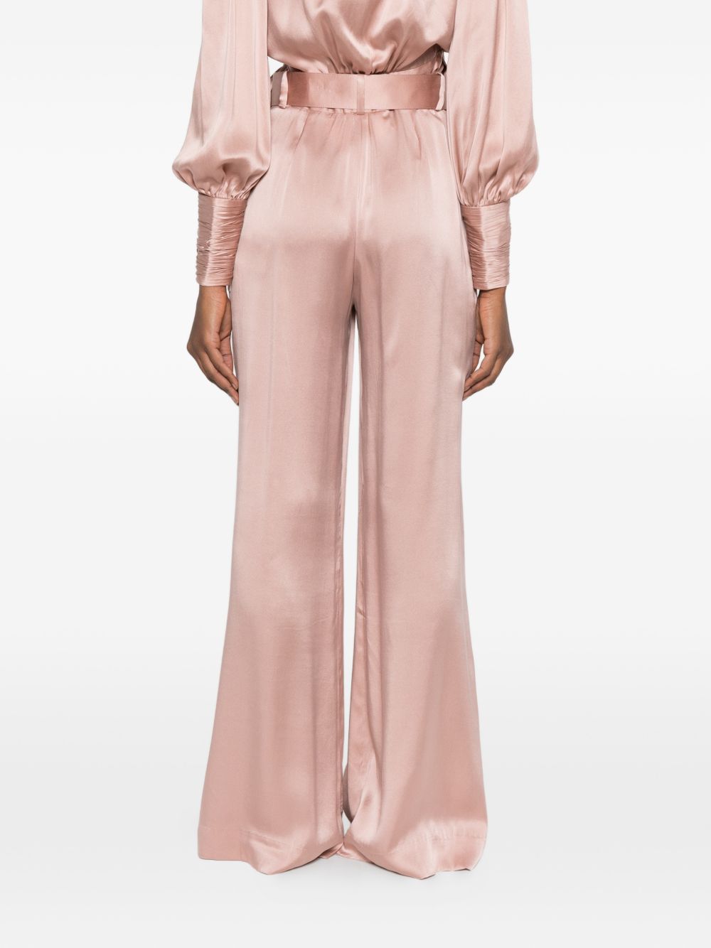 PANTALONI A GAMBA AMPIA CON CINTURA in rosa Zimmermann - donna 