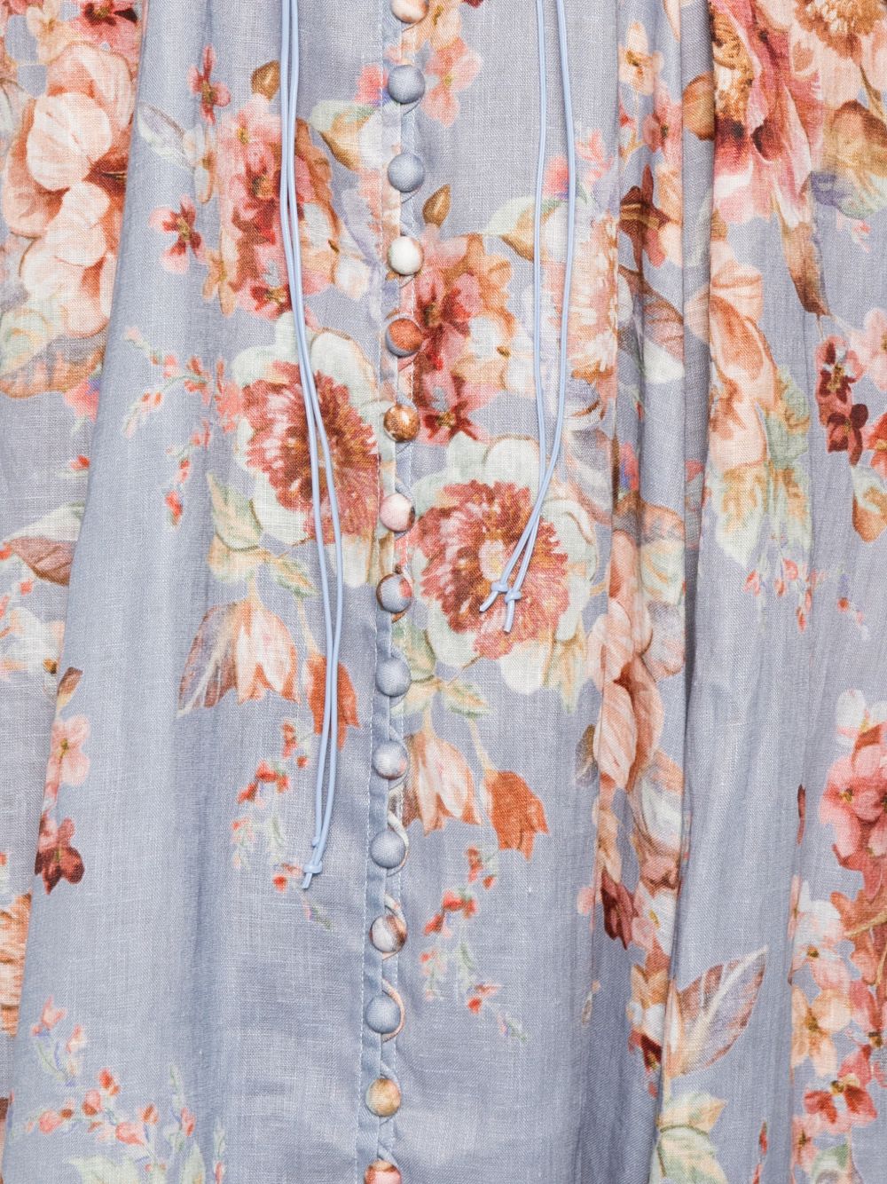 Abito midi a fiori Awaken Billow in blu Zimmermann - donna 