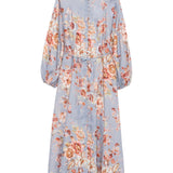 Abito midi a fiori Awaken Billow in blu Zimmermann - donna 