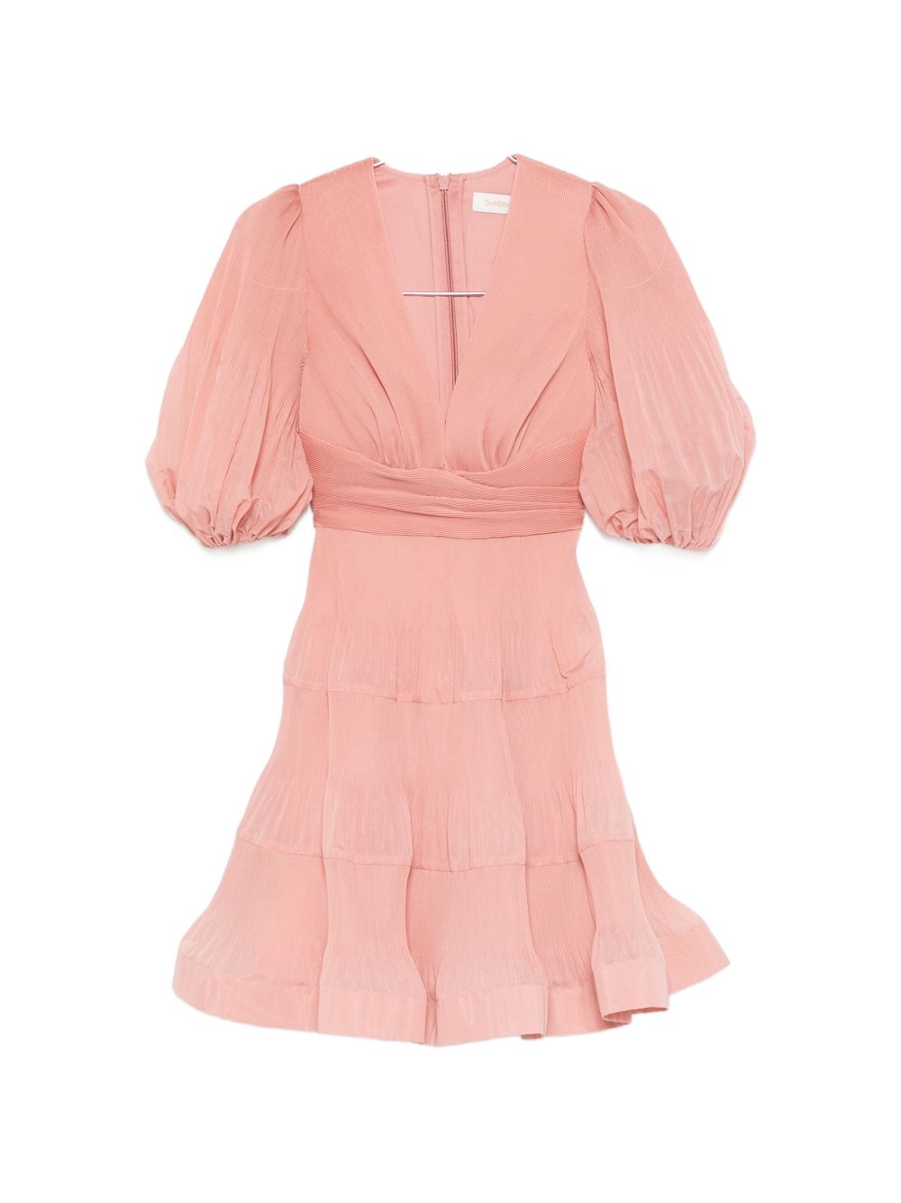 Abito mini con pieghe in rosa ZIMMERMANN - donna 