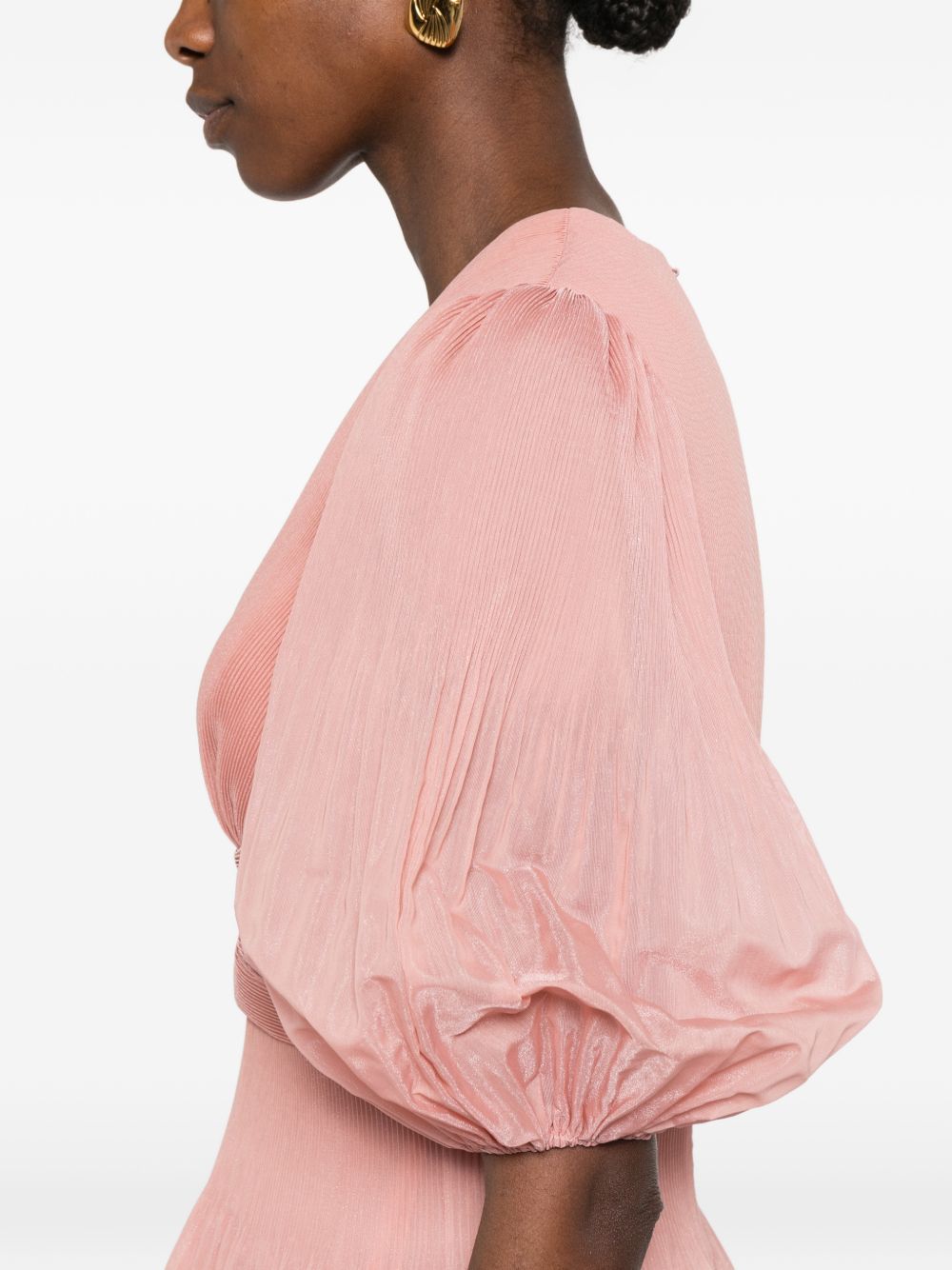 Abito mini con pieghe in rosa ZIMMERMANN - donna 