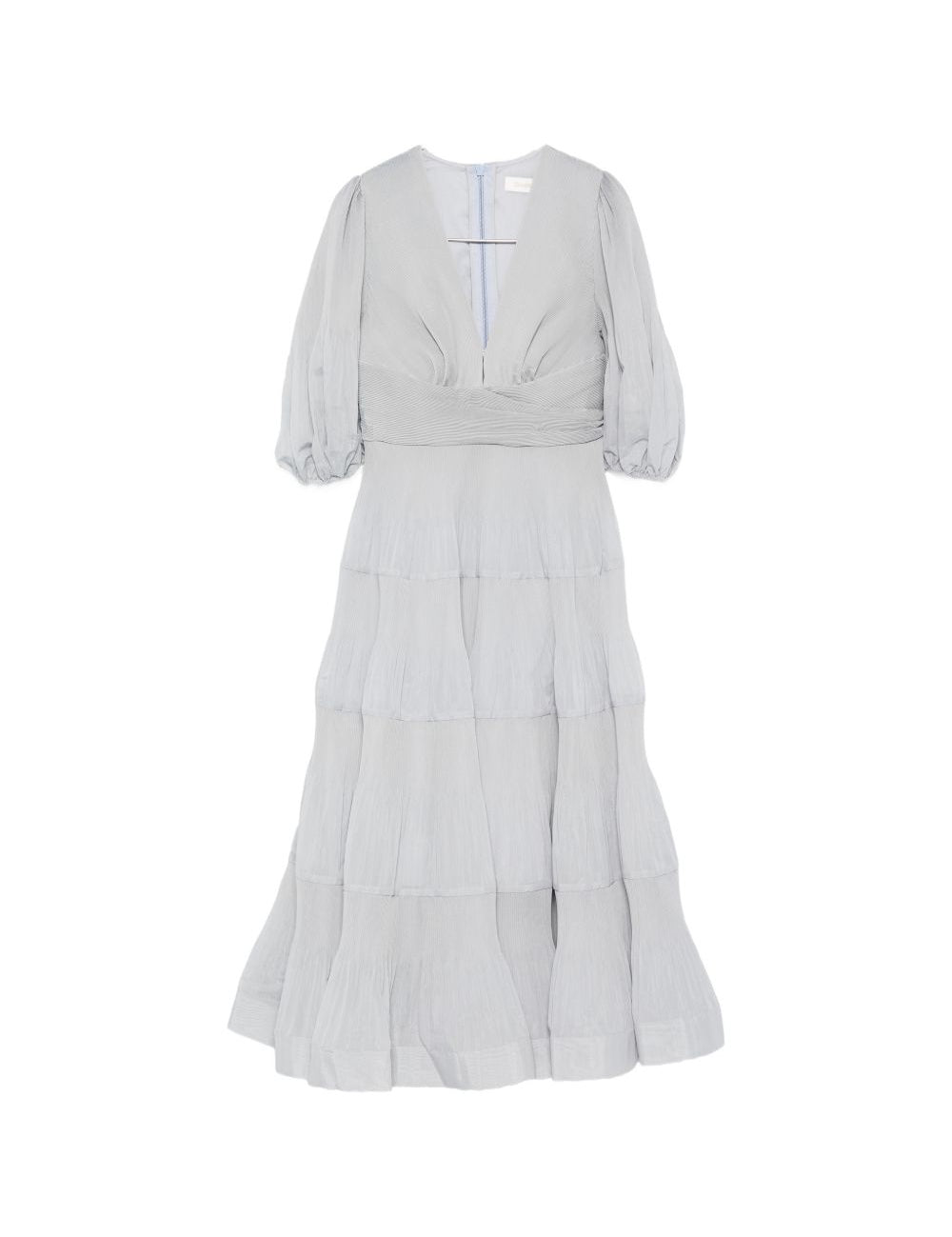 Abito midi con maniche a palloncino in blu Zimmermann - donna 