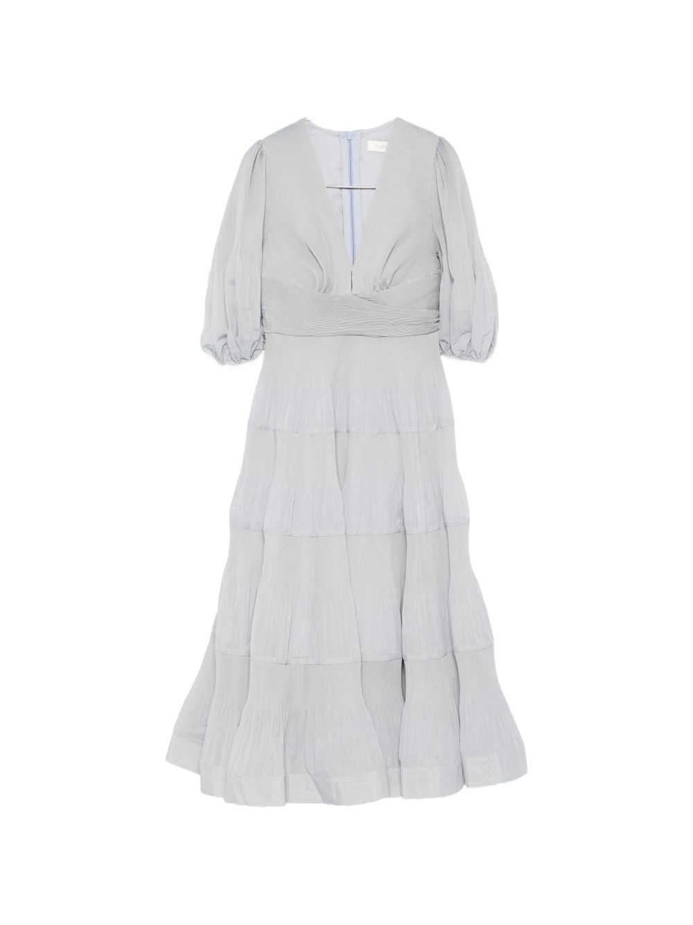 Abito midi con maniche a palloncino in blu Zimmermann - donna 