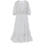 Abito midi con maniche a palloncino in blu Zimmermann - donna 