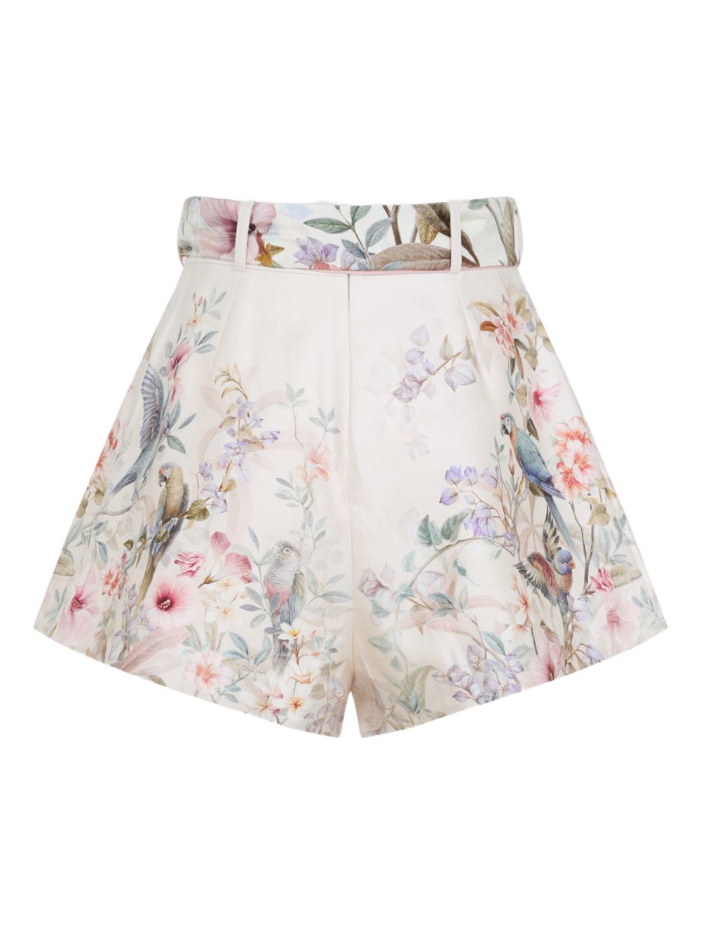 Shorts a vita alta in avorio Zimmermann - donna 