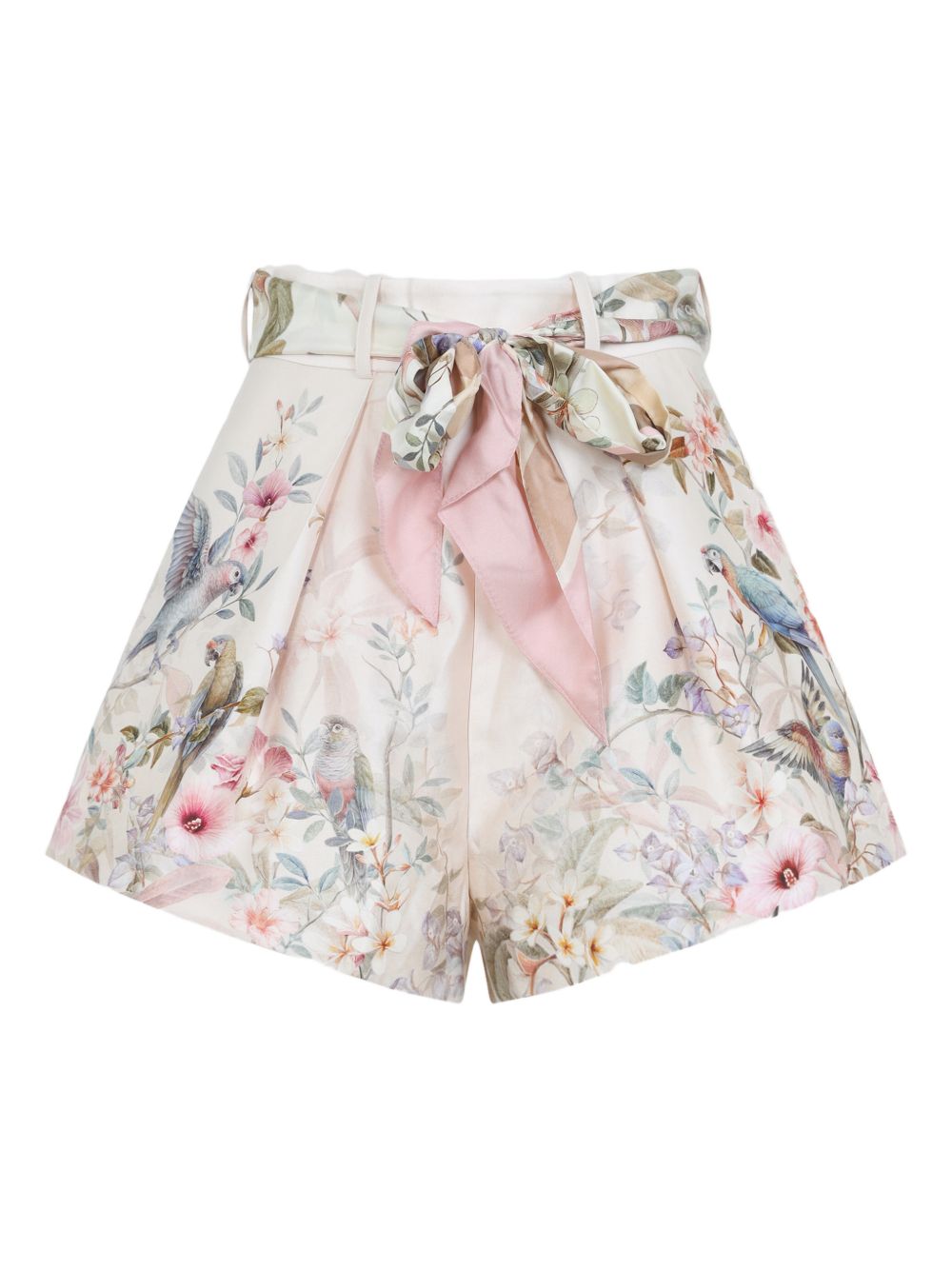 Shorts a vita alta in avorio Zimmermann - donna 