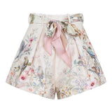Shorts a vita alta in avorio Zimmermann - donna 