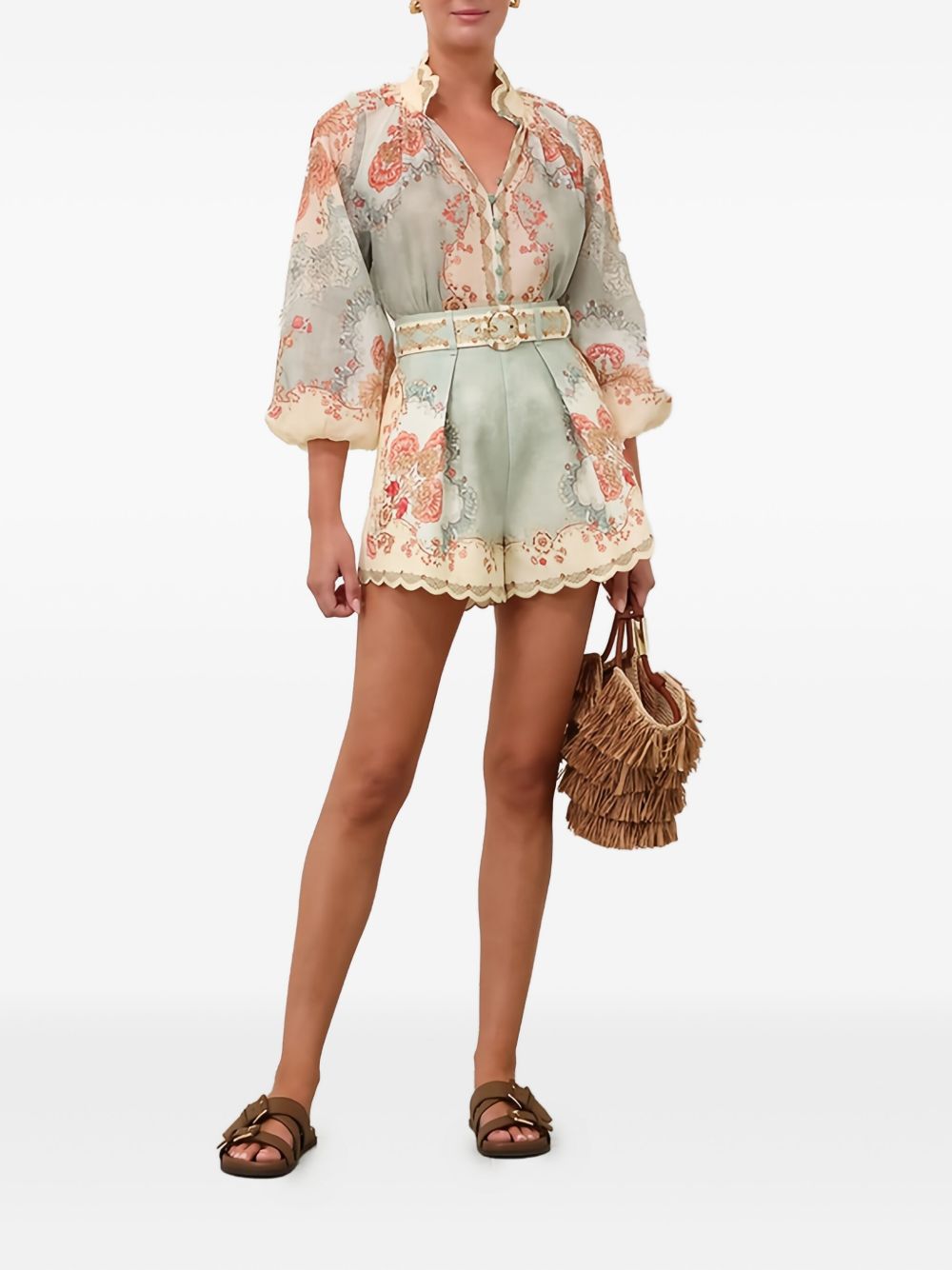Camicia con stampa grafica multicolore Zimmermann - donna 