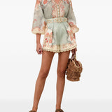 Camicia con stampa grafica multicolore Zimmermann - donna 