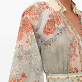 Camicia con stampa grafica multicolore Zimmermann - donna 