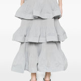 Gonna midi con balze in grigio Zimmermann - donna 