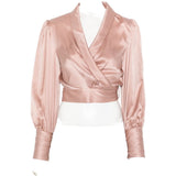 Blusa a portafoglio in rosa Zimmermann - donna 