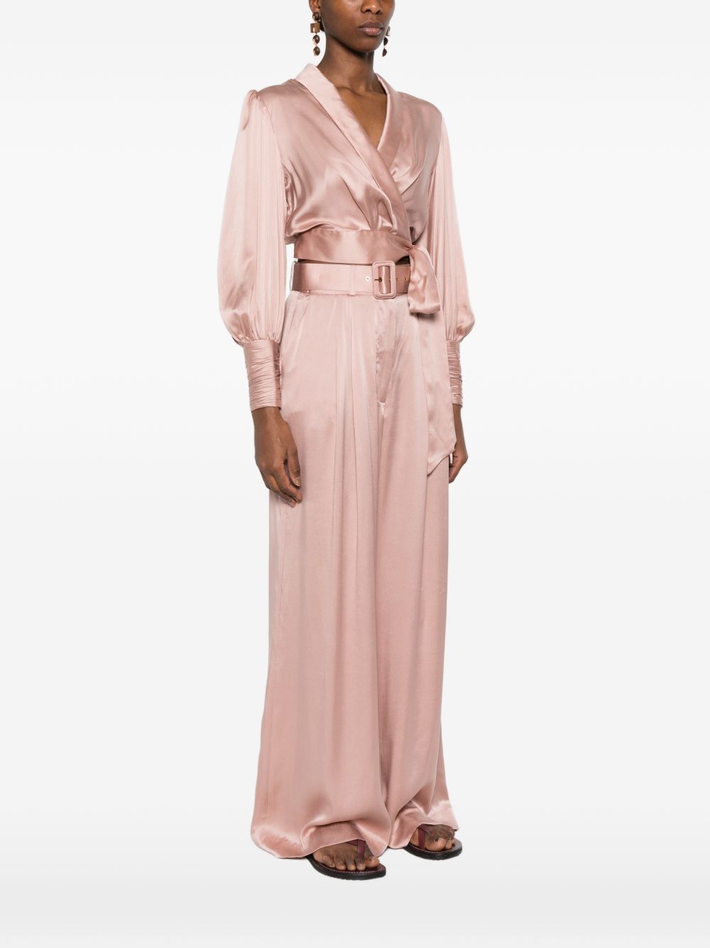 Blusa a portafoglio in rosa Zimmermann - donna 