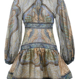 Mini abito Wanderlust in blu Zimmermann - donna 