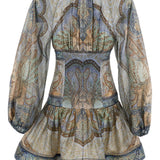 Mini abito Wanderlust in blu Zimmermann - donna 