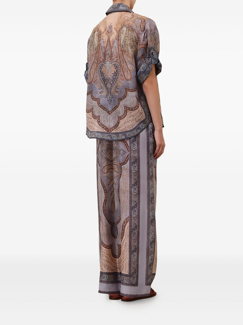 Pantaloni con coulisse in vita in multicolore Zimmermann - donna 