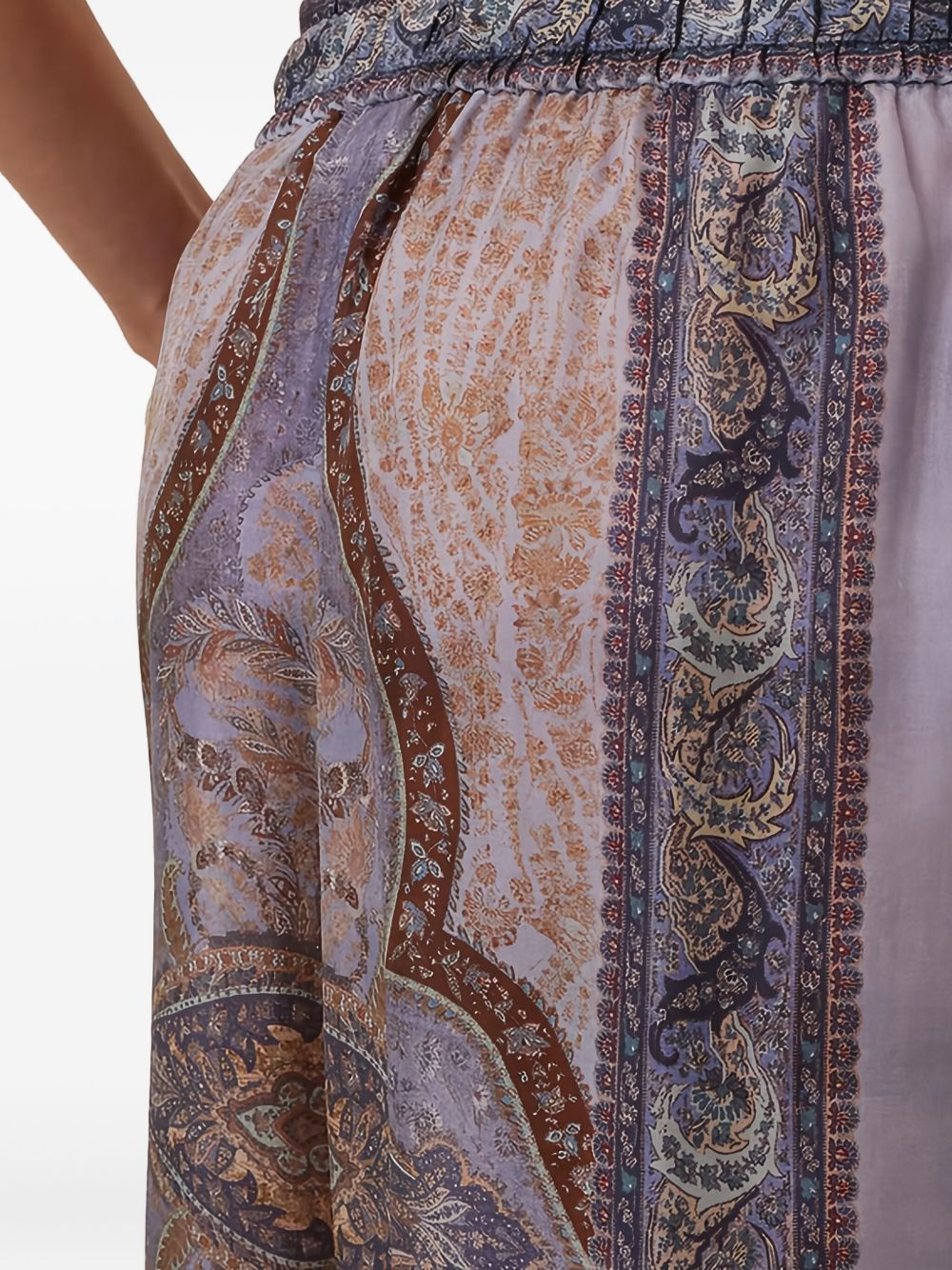Pantaloni con coulisse in vita in multicolore Zimmermann - donna 