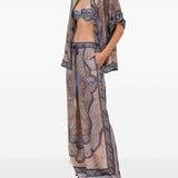 Pantaloni con coulisse in vita in multicolore Zimmermann - donna 