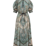 Abito a collo alto in verde Zimmermann - donna 