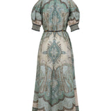 Abito a collo alto in verde Zimmermann - donna 
