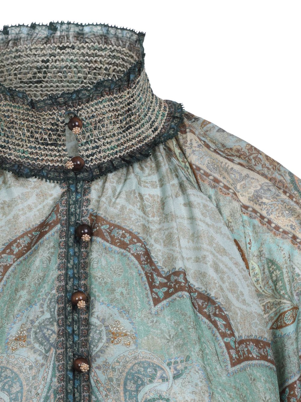 Abito a collo alto in verde Zimmermann - donna 
