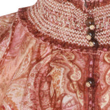 Blusa Wanderlust con stampa paisley in borgogna Zimmermann - donna 