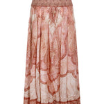 Gonna midi con stampa paisley in rosso Zimmermann - donna 