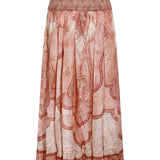 Gonna midi con stampa paisley in rosso Zimmermann - donna 