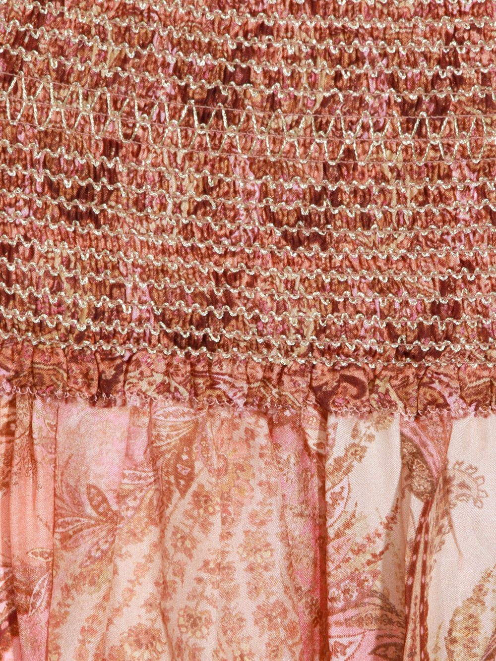 Gonna midi con stampa paisley in rosso Zimmermann - donna 