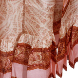 Gonna midi con stampa paisley in rosso Zimmermann - donna 