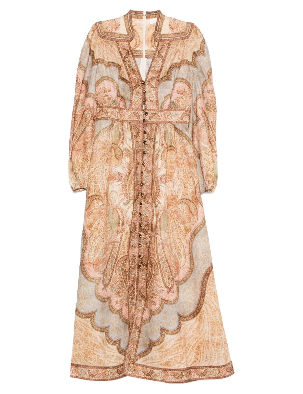 Abito midi Wanderlust in beige Zimmermann - donna 