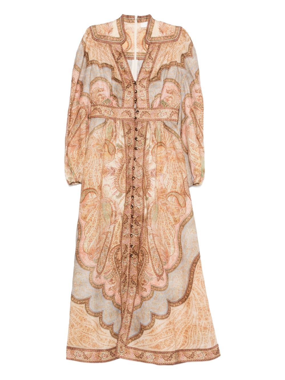 Abito midi Wanderlust in beige Zimmermann - donna 