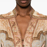 Abito midi Wanderlust in beige Zimmermann - donna 