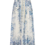 Gonna lunga Wanderlust con coulisse in blu Zimmermann - donna 