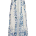 Gonna lunga Wanderlust con coulisse in blu Zimmermann - donna 