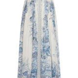 Gonna lunga Wanderlust con coulisse in blu Zimmermann - donna 