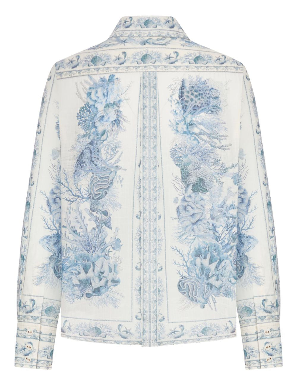 Camicia Wanderlust con stampa in blu Zimmermann - donna 