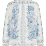 Camicia Wanderlust con stampa in blu Zimmermann - donna 
