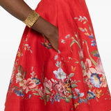 Abito corto Patience in rosso ZIMMERMANN - donna 