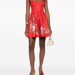 Abito corto Patience in rosso ZIMMERMANN - donna 