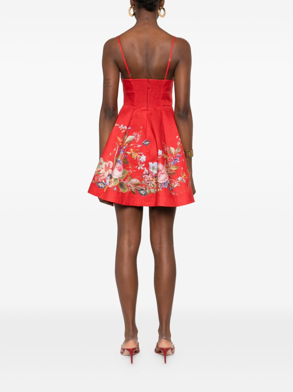 Abito corto Patience in rosso ZIMMERMANN - donna 