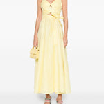 Abito midi con cintura in vita in giallo Zimmermann - donna 