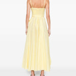 Abito midi con cintura in vita in giallo Zimmermann - donna 