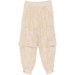 Pantaloni Luna in pizzo a fiori beige Zimmermann - donna 