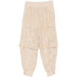 Pantaloni Luna in pizzo a fiori beige Zimmermann - donna 
