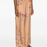 Pantaloni Patience a fiori in beige Zimmermann - donna 