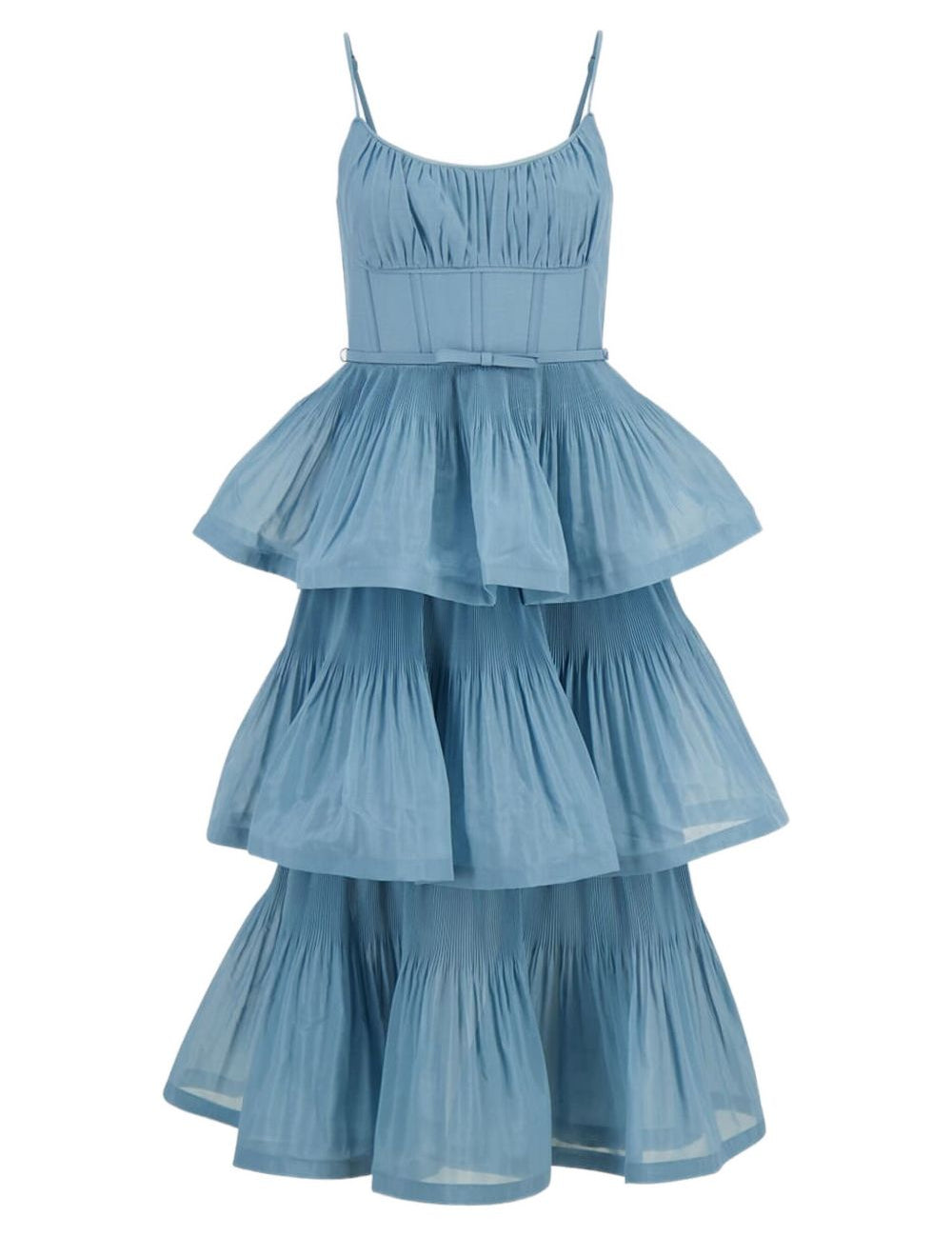 Abito midi plissettato in blu Zimmermann - donna 