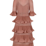 Abito con ruches in rosa Zimmermann - donna 